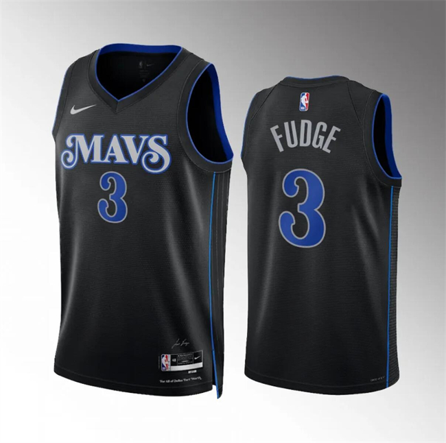 Men's Dallas Mavericks #3 Alex Fudge Black 2023 24 City Edition Stitched Basketball Jersey Men's Dallas Mavericks #3 Alex Fudge Black 2023 24 City Edition Stitched Basketball Jersey