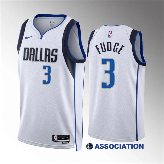 Men's Dallas Mavericks #3 Alex Fudge White Association Edition Stitched Basketball Jersey Men's Dallas Mavericks #3 Alex Fudge White Association Edition Stitched Basketball Jersey