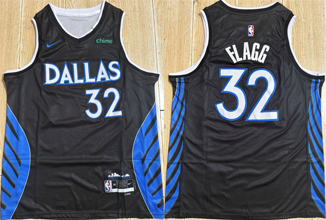 Men's Dallas Mavericks #32 Cooper Flagg Black 2025-26 City Edition Stitched Basketball Jersey Men's Dallas Mavericks #32 Cooper Flagg Black 2025-26 City Edition Stitched Basketball Jersey