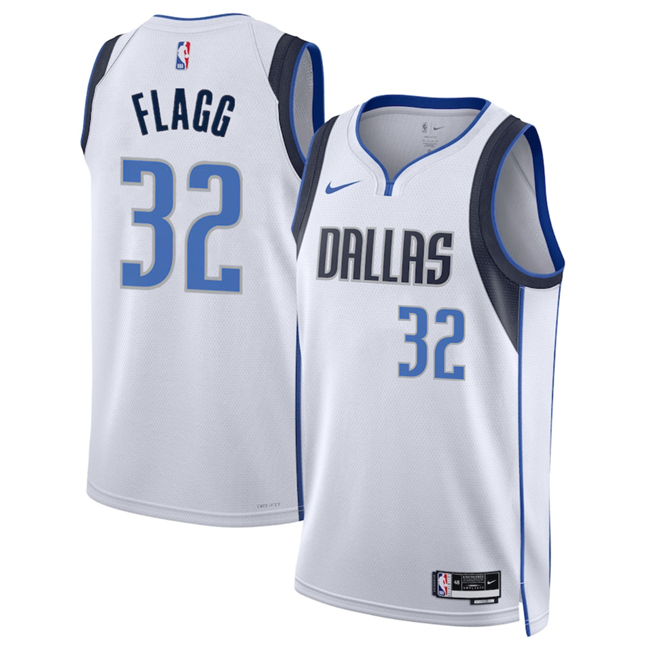 Men's Dallas Mavericks #32 Cooper Flagg White 2025 Draft Association Edition Stitched Basketball Jersey Men's Dallas Mavericks #32 Cooper Flagg White 2025 Draft Association Edition Stitched Basketball Jersey