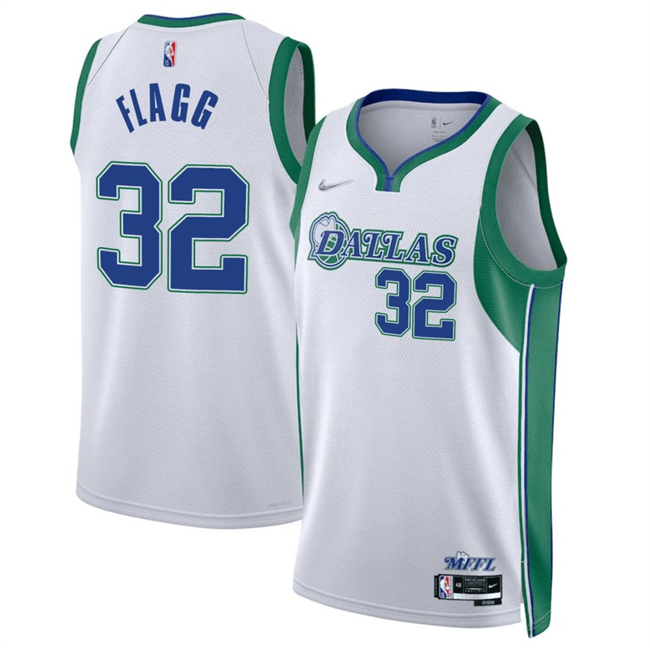 Men's Dallas Mavericks #32 Cooper Flagg White 2025 Draft City Edition Stitched Basketball Jersey Men's Dallas Mavericks #32 Cooper Flagg White 2025 Draft City Edition Stitched Basketball Jersey