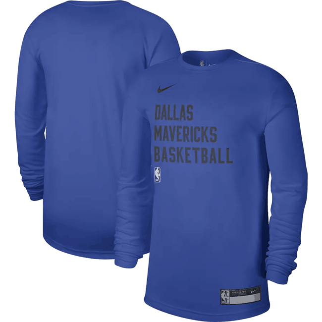 Men's Dallas Mavericks Royal 2023 24 Legend On-Court Practice Long Sleeve T-Shirt Men's Dallas Mavericks Royal 2023 24 Legend On-Court Practice Long Sleeve T-Shirt