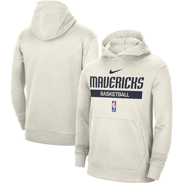 Men's Dallas Mavericks White Spotlight Fleece Overhead Hoodie Men's Dallas Mavericks White Spotlight Fleece Overhead Hoodie