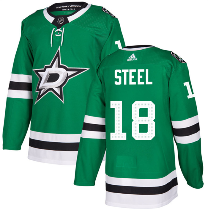 Men's Dallas Stars #18 Sam Steel Green Stitched Jersey Men's Dallas Stars #18 Sam Steel Green Stitched Jersey
