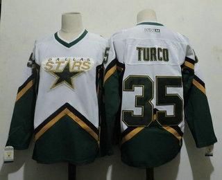 Men's Dallas Stars #35 MARTY TURCO 2003 CCM Throwback Home NHL Jersey Men's Dallas Stars #35 MARTY TURCO 2003 CCM Throwback Home NHL Jersey