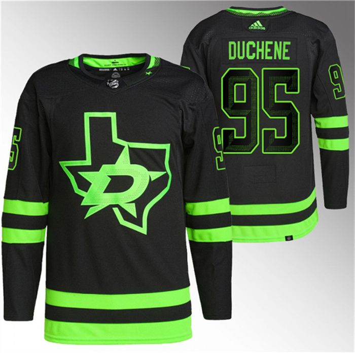 Men's Dallas Stars #95 Matt Duchene Black Stitched Jersey Men's Dallas Stars #95 Matt Duchene Black Stitched Jersey