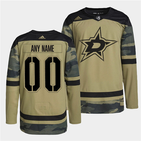 Men's Dallas Stars Active Player Custom 2022 Camo Military Appreciation Night Stitched Jersey Men's Dallas Stars Active Player Custom 2022 Camo Military Appreciation Night Stitched Jersey