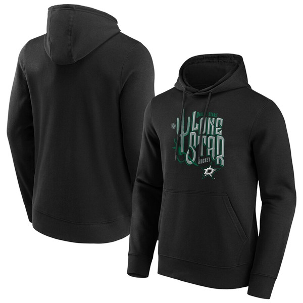 Men's Dallas Stars Black Hometown Graphic Hoodie Men's Dallas Stars Black Hometown Graphic Hoodie