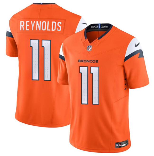 Men's Denver Broncos #11 Josh Reynolds Orange 2024 F.U.S.E. Vapor Limited Stitched Football Jersey Men's Denver Broncos #11 Josh Reynolds Orange 2024 F.U.S.E. Vapor Limited Stitched Football Jersey