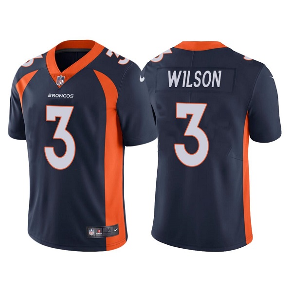 Men's Denver Broncos #3 Russell Wilson Navy Vapor Untouchable Limited Stitched Jersey Men's Denver Broncos #3 Russell Wilson Navy Vapor Untouchable Limited Stitched Jersey