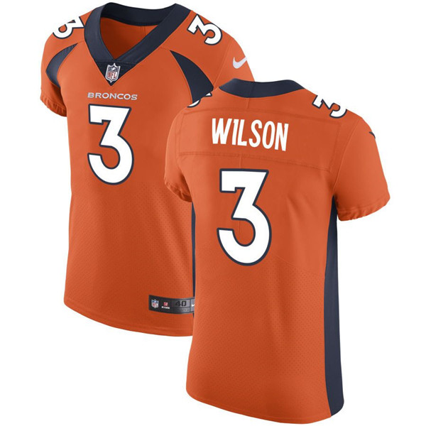 Men's Denver Broncos #3 Russell Wilson Orange Vapor Untouchable Elite Jersey Men's Denver Broncos #3 Russell Wilson Orange Vapor Untouchable Elite Jersey