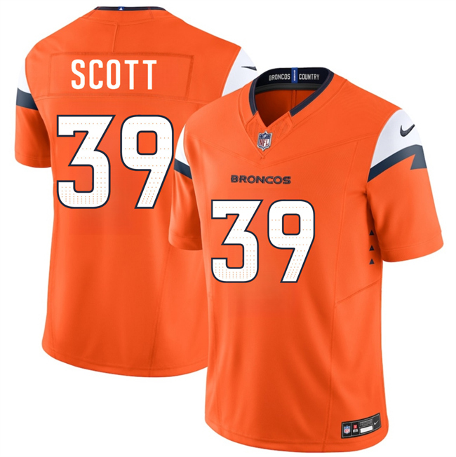 Men's Denver Broncos #39 Miles Scott Orange 2026 Draft F.U.S.E. Vapor Limited Stitched Football Jersey Men's Denver Broncos #39 Miles Scott Orange 2026 Draft F.U.S.E. Vapor Limited Stitched Football Jersey