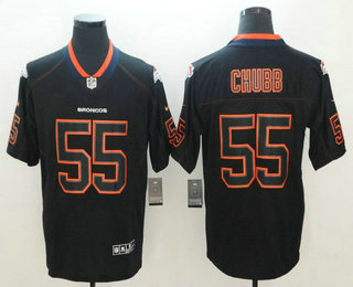 Men's Denver Broncos #55 Bradley Chubb 2018 Black Lights Out Color Rush Stitched NFL Nike Limited Jersey Men's Denver Broncos #55 Bradley Chubb 2018 Black Lights Out Color Rush Stitched NFL Nike Limited Jersey