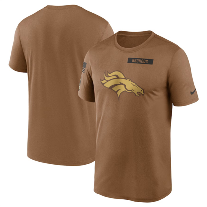 Men's Denver Broncos 2023 Brown Salute To Service Legend Performance T-Shirt Men's Denver Broncos 2023 Brown Salute To Service Legend Performance T-Shirt