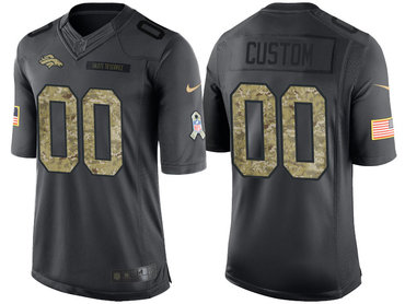 Men's Denver Broncos Anthracite Customized Camo 2016 Salute to Service Jersey Men's Denver Broncos Anthracite Customized Camo 2016 Salute to Service Jersey