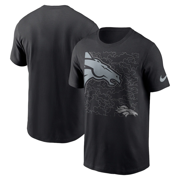Men's Denver Broncos Black T-Shirt Men's Denver Broncos Black T-Shirt