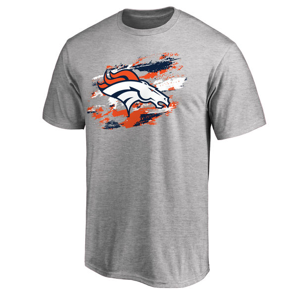 Men's Denver Broncos NFL Pro Line True Color T-Shirt Heathered Gray