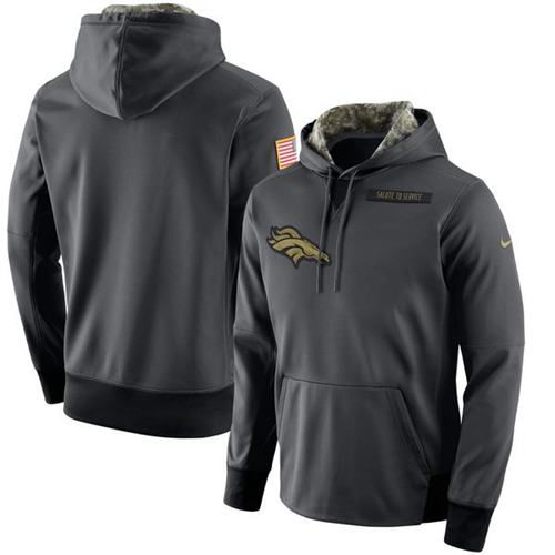 Men's Denver Broncos Nike Anthracite Salute to Service Player