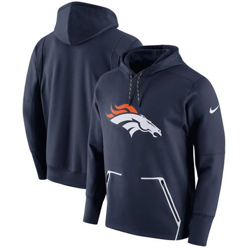 Men's Denver Broncos Nike Navy Champ Drive Vapor Speed Pullover Hoodie Men's Denver Broncos Nike Navy Champ Drive Vapor Speed Pullover Hoodie