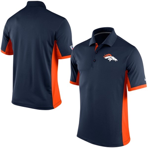 Men's Denver Broncos Nike Navy Team Issue Performance Polo