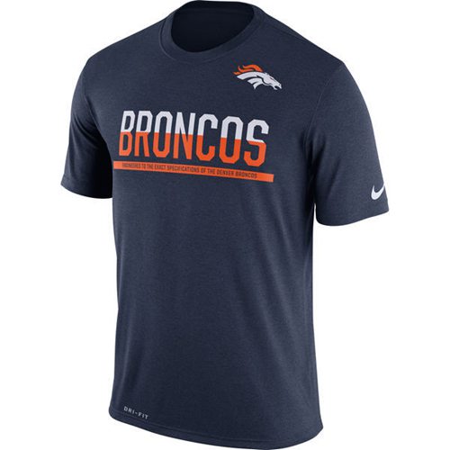 Men's Denver Broncos Nike Practice Legend Performance T-Shirt Navy Men's Denver Broncos Nike Practice Legend Performance T-Shirt Navy