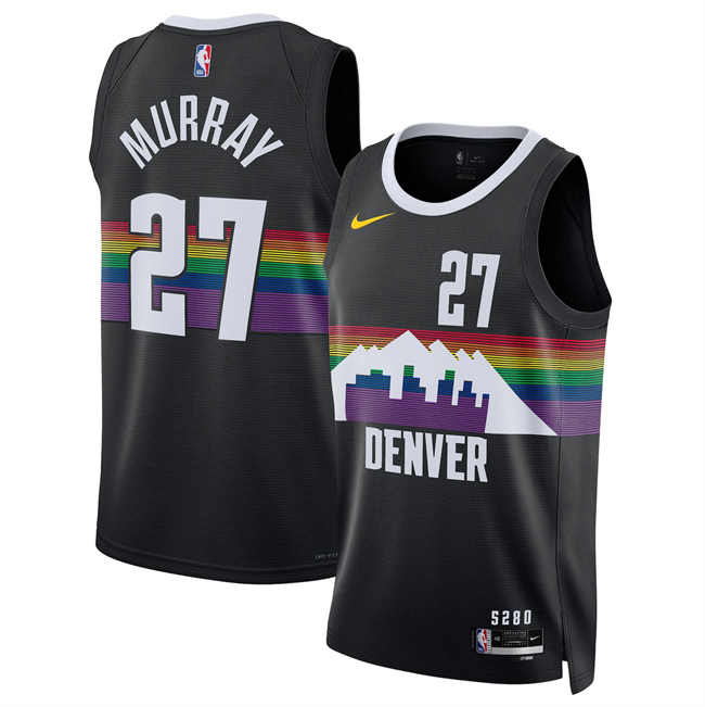 Men's Denver Nuggets #27 Jamal Murray Black 2025 26 City Edition Stitched Basketball Jersey Men's Denver Nuggets #27 Jamal Murray Black 2025 26 City Edition Stitched Basketball Jersey