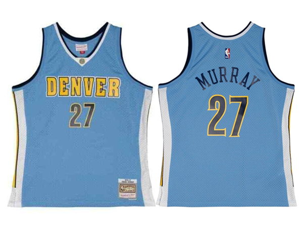 Men's Denver Nuggets #27 Jamal Murray Blue 2016-17 Mitchell & Ness Swingman Stitched Jersey Men's Denver Nuggets #27 Jamal Murray Blue 2016-17 Mitchell & Ness Swingman Stitched Jersey