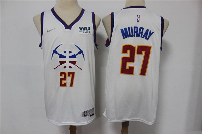Men's Denver Nuggets #27 Jamal Murray White Nike Swingman 2021 Men's Denver Nuggets #27 Jamal Murray White Nike Swingman 2021
