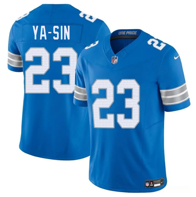 Men's Detroit Lions #23 Rock Ya-Sin Blue 2025 F.U.S.E. Vapor Limited Stitched Jersey Men's Detroit Lions #23 Rock Ya-Sin Blue 2025 F.U.S.E. Vapor Limited Stitched Jersey