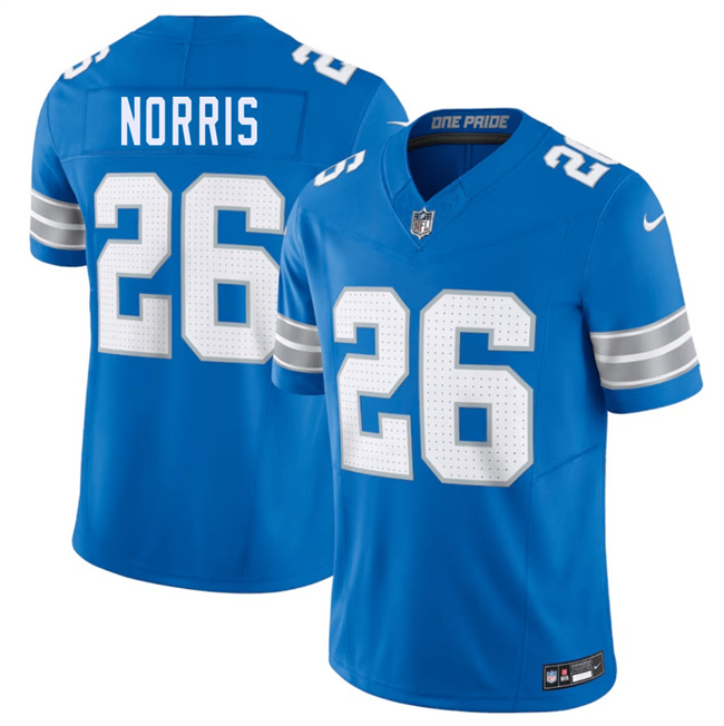 Men's Detroit Lions #26 Morice Norris Blue 2025 F.U.S.E. Vapor Limited Stitched Jersey Men's Detroit Lions #26 Morice Norris Blue 2025 F.U.S.E. Vapor Limited Stitched Jersey