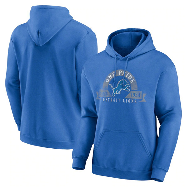 Men's Detroit Lions Blue Pullover Hoodie Men's Detroit Lions Blue Pullover Hoodie