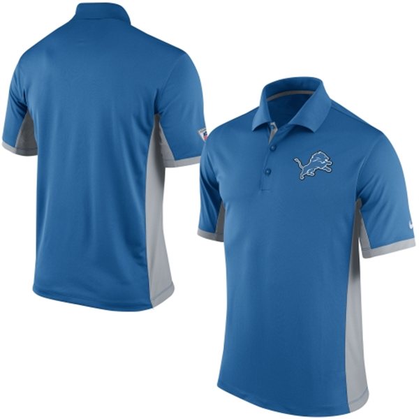 Men's Detroit Lions Nike Blue Team Issue Performance Polo