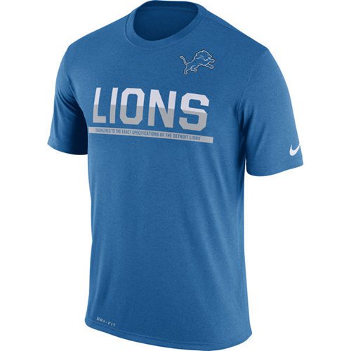 Men's Detroit Lions Nike Practice Legend Performance T-Shirt Blue