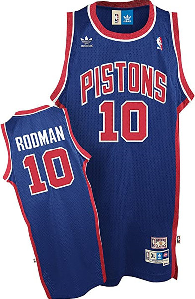 Men's Detroit Pistons #10 Dennis Rodman Navy Throwback Stitched Jersey Men's Detroit Pistons #10 Dennis Rodman Navy Throwback Stitched Jersey