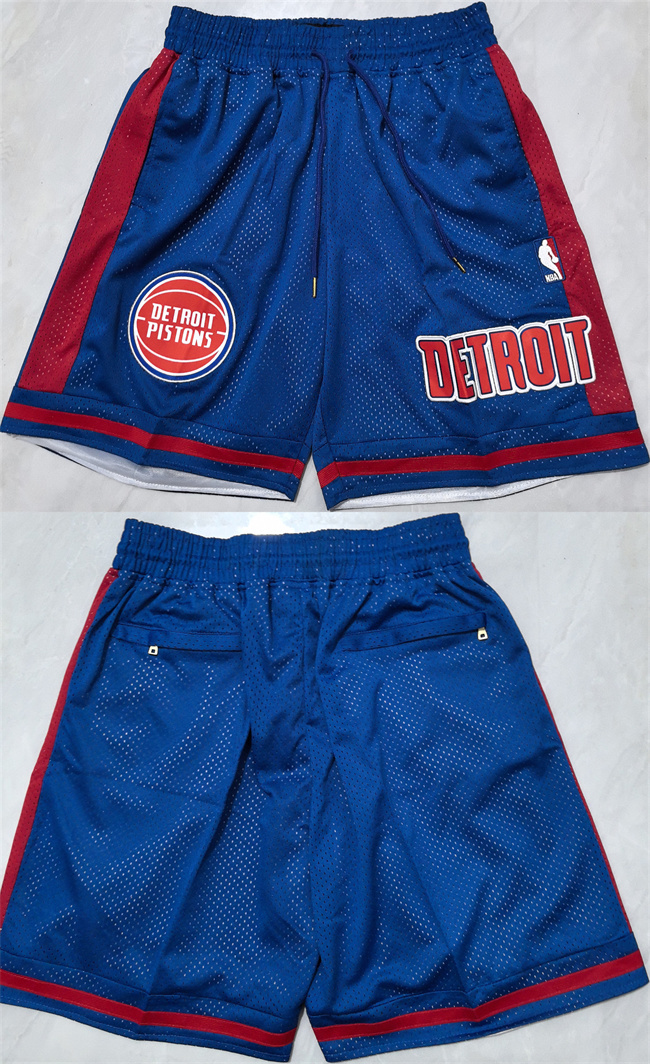 Men's Detroit Pistons Blue Shorts (Run Small) Men's Detroit Pistons Blue Shorts (Run Small)