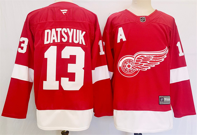 Men's Detroit Red Wings #13 Pavel Datsyuk Red 2024-25 Stitched Jersey Men's Detroit Red Wings #13 Pavel Datsyuk Red 2024-25 Stitched Jersey