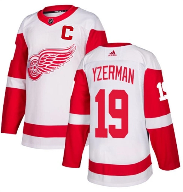 Men's Detroit Red Wings #19 Steve Yzerman White Stitched Jersey Men's Detroit Red Wings #19 Steve Yzerman White Stitched Jersey