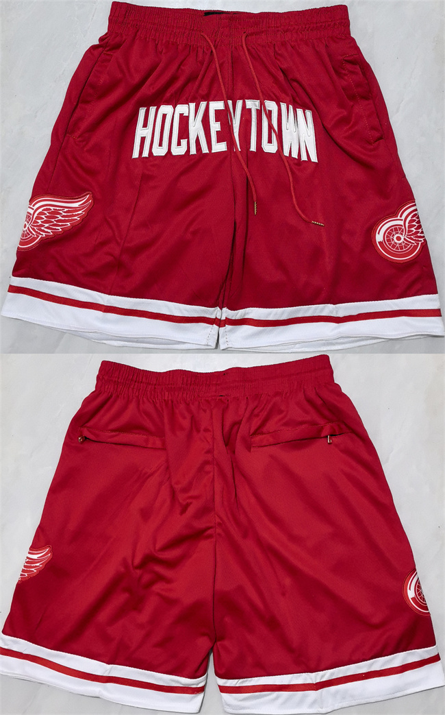 Men's Detroit Red Wings Red Shorts (Run Small) Men's Detroit Red Wings Red Shorts (Run Small)