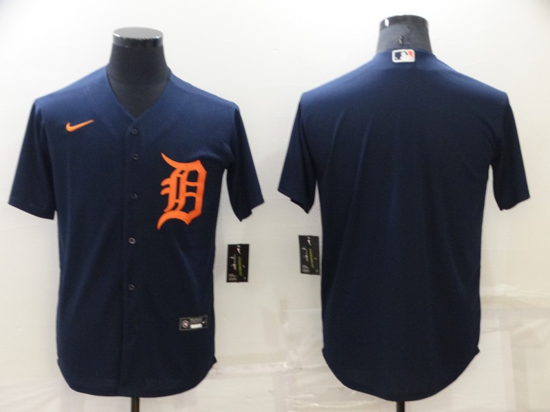 Men's Detroit Tigers Blank Navy Cool Base Stitched Jersey Men's Detroit Tigers Blank Navy Cool Base Stitched Jersey