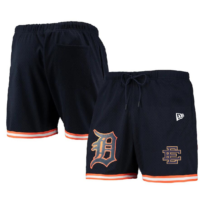 Men's Detroit Tigers Navy Mesh Shorts Men's Detroit Tigers Navy Mesh Shorts