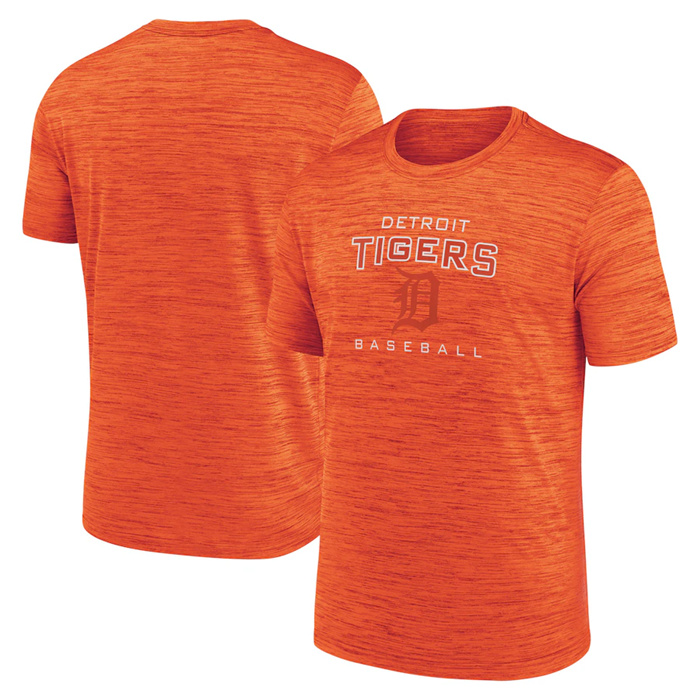 Men's Detroit Tigers Orange Velocity Practice Performance T-Shirt Men's Detroit Tigers Orange Velocity Practice Performance T-Shirt
