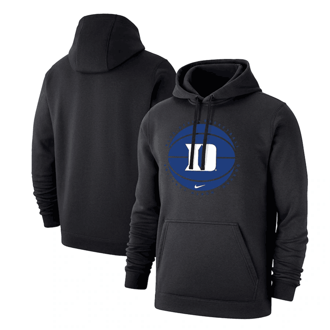 Men's Duke Blue Devils Black Basketball Pullover Hoodie Men's Duke Blue Devils Black Basketball Pullover Hoodie