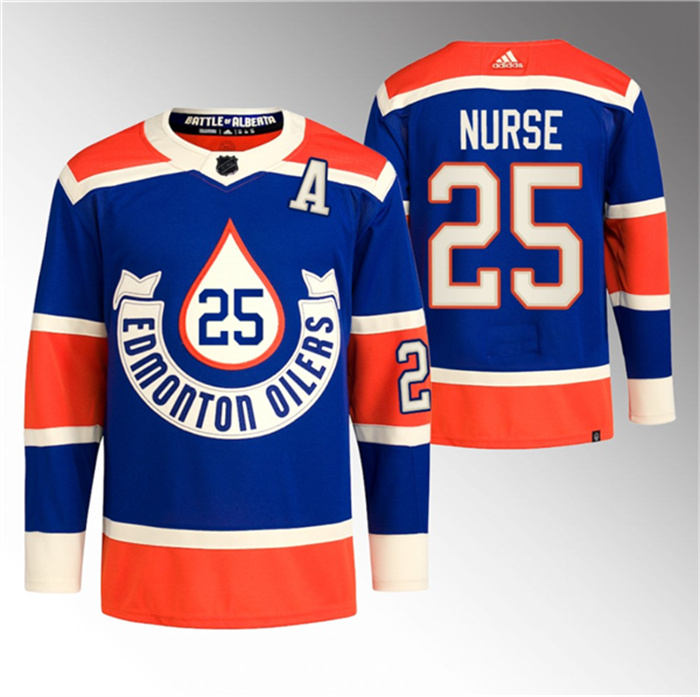 Men's Edmonton Oilers #25 Darnell Nurse 2023 Royal Heritage Classic Primegreen Stitched Jersey Men's Edmonton Oilers #25 Darnell Nurse 2023 Royal Heritage Classic Primegreen Stitched Jersey