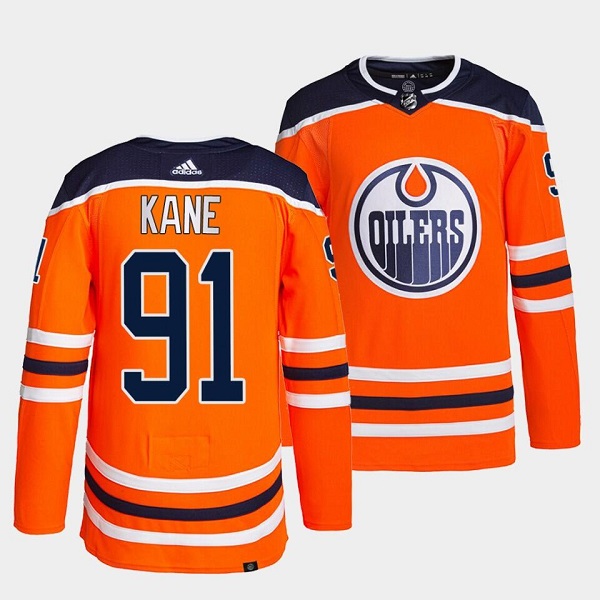 Men's Edmonton Oilers #91 Evander Kane Orange Stitched Jersey Men's Edmonton Oilers #91 Evander Kane Orange Stitched Jersey