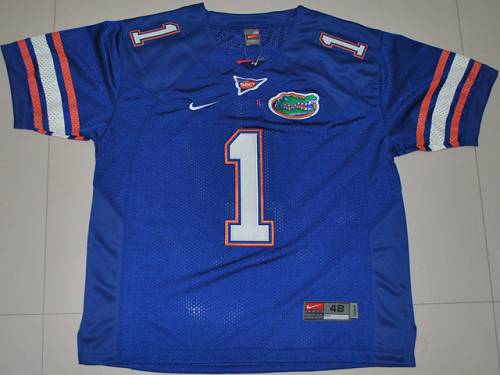Men's Florida Gators ACTIVE PLAYER Custom Blue Stitched Jersey