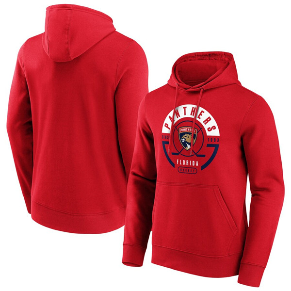 Men's Florida Panthers Red Block Party Hoodie Men's Florida Panthers Red Block Party Hoodie