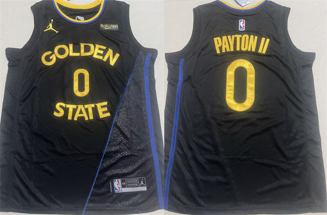 Men's Golden State Warriors #0 Gary Payton II Black 2024 25 Statement Edition Stitched Basketball Jersey Men's Golden State Warriors #0 Gary Payton II Black 2024 25 Statement Edition Stitched Basketball Jersey