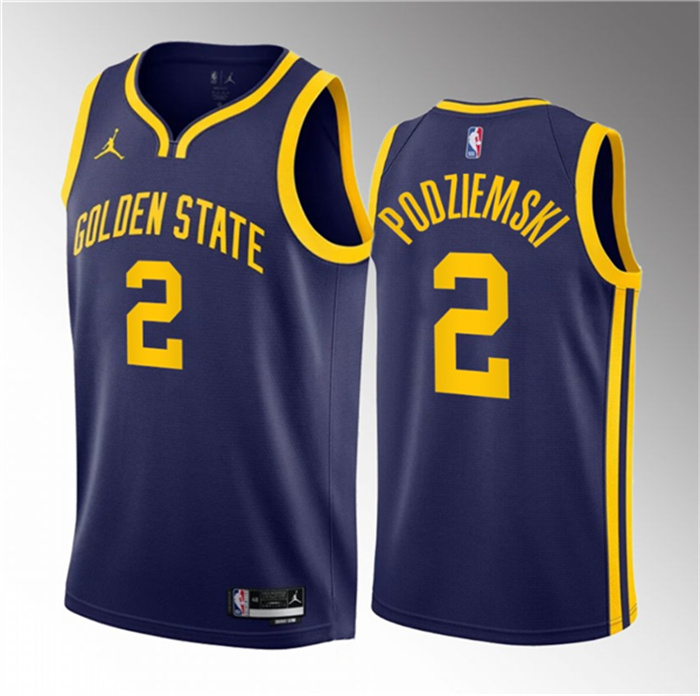 Men's Golden State Warriors #2 Brandin Podziemski Black 2023 Draft City Edition Swingman Stitched Basketball JerseyS Men's Golden State Warriors #2 Brandin Podziemski Black 2023 Draft City Edition Swingman Stitched Basketball JerseyS