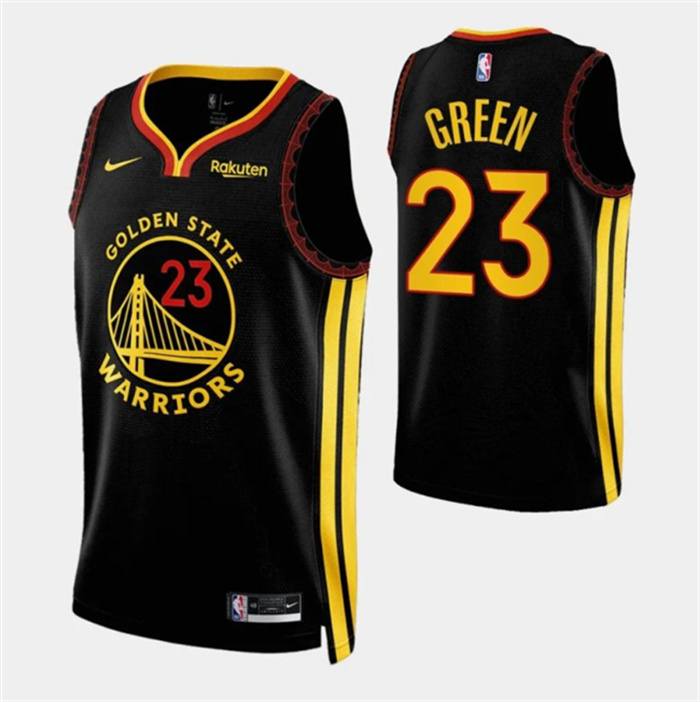 Men's Golden State Warriors #23 Draymond Green Black 2023 24 City Edition Stitched Basketball Jerseys Men's Golden State Warriors #23 Draymond Green Black 2023 24 City Edition Stitched Basketball Jerseys