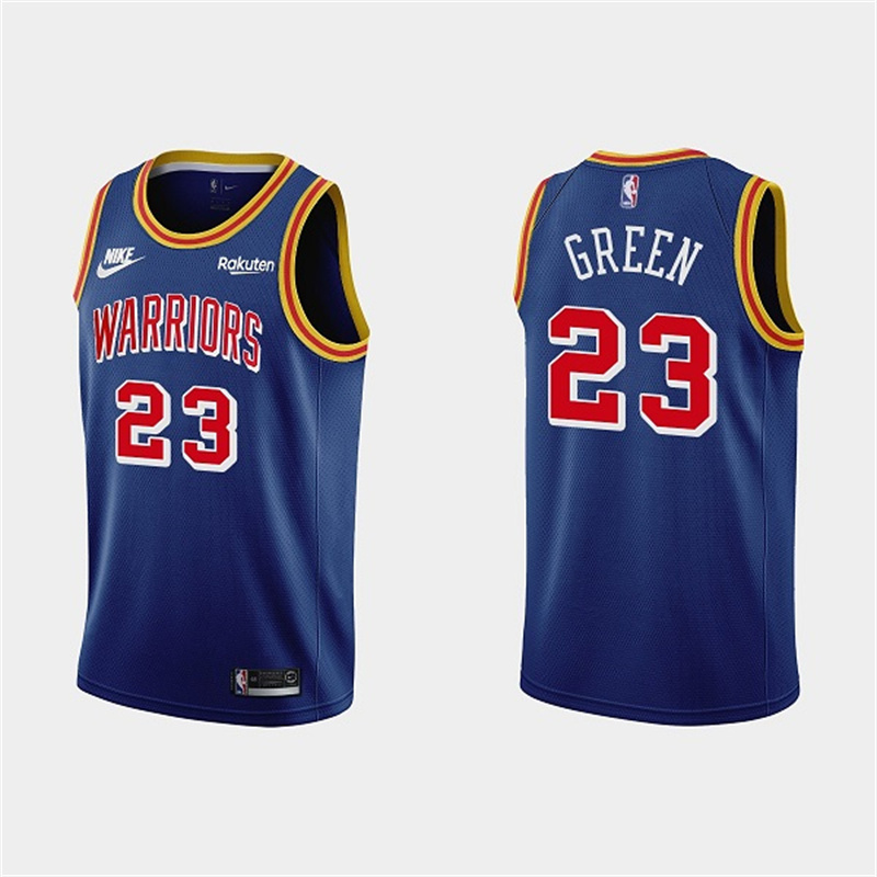 Men's Golden State Warriors #23 Draymond Green Blue Stitched Basketball Jersey Men's Golden State Warriors #23 Draymond Green Blue Stitched Basketball Jersey